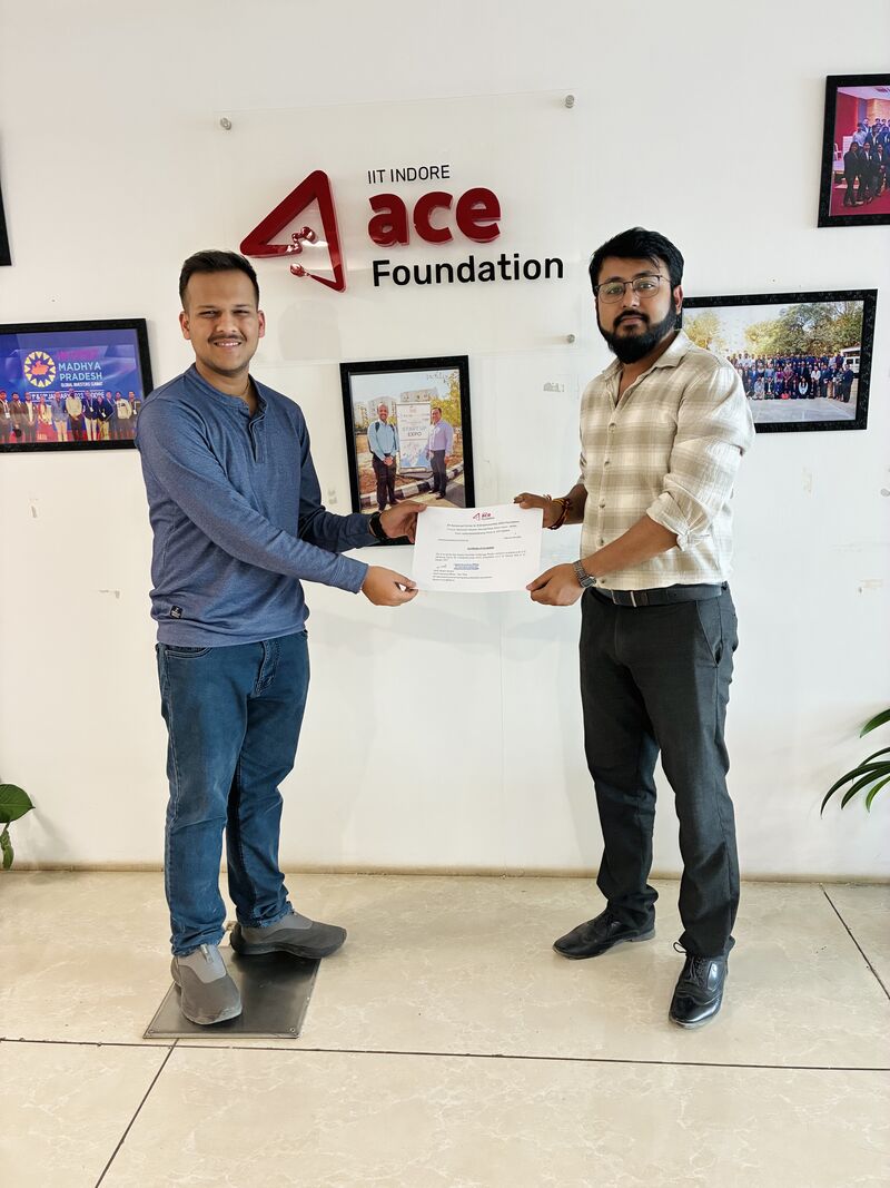 Incubated at ACE FOUNDATION IIT INDORE